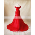 MB16001 Special Occasion Dresses 2016 Red Wedding Dress Short Sleeves Wedding Dress/Evening Gown Vendors